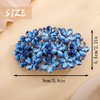 Aimimier Flower Crystal Hair Clips Shiny Rhinestone Hair Spring Clamp Gem Hair Pins Bridal Hairpiece Wedding Hair Accessories for Women (Blue)