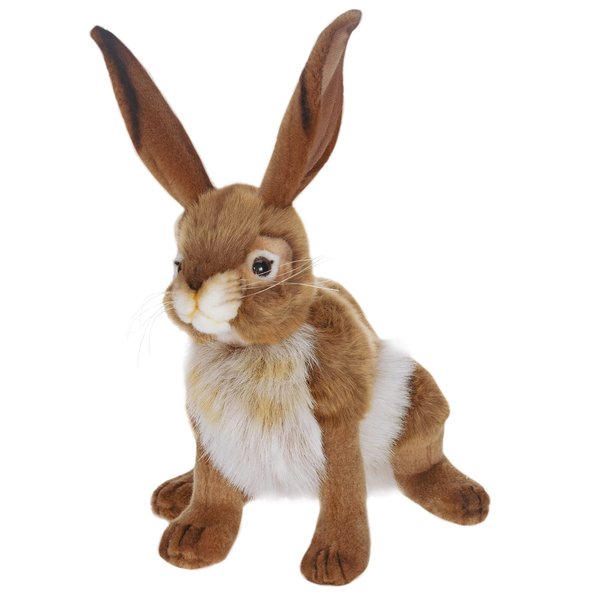 Hansa Blacktail Jack Rabbit Plush Animal Toy, 12"