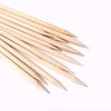 100PCS 75mm (3in) Cuticle Orange Wood Nail Sticks Pusher Manicure Pedicure Nail Remover Tool, Wooden Cuticle Pusher - Disposable Set Useful for Home & Salon -Won't Break Easily - Skin Safe - Beauty