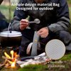 OUTXE Titanium Long Handle Spork and Spoon, 8.7-Inch Soup Spoon, Camping Spork and Spoon, Eco-Friendly Coffee Spoon, Spork and Spoon Set