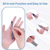 Fingernail Files (12 Pack), Metal Nail Files for Natural Nails, 4’’ Stainless Steel Thin Durable Nail File Bulk Filer with Curved Sharp Pointed Tip Double Sided Manicure Pedicure Toenails Tools