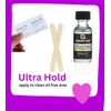 MRS GWEN HAIR & ACCESSORIES Walker's Ultra Hold Toupee & Lace Wig Adhesive w/o Brush Lace Front Tape Strips Lasting Hold Invisible Waterproof Adhesive 7 Item Bundle (5 Fl Oz Without Brush Applicator)