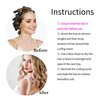 Heatless Hair Curler, Black Satin Covered Heatless Hair Curlers for Overnight Curls Flexi Rods for Heatless Curls to Heat Hair Curlers to Sleep In, Curling Rod Curlers for Straight Short Hair 6Pcs