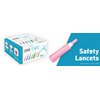 MediVena ONE-Care Safety Lancets, Contact-Activated, 30G x 1.5mm, 100/bx, Sterile, Single-Use, Preloaded, Gentle for Comfortable Testing