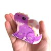 Funny Cartoon Ceratosaurus Dinosaur Hair Clip,Acrylic Hair Clip,Small Claw Clip for Women,Purple