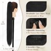 BARSDAR Black Ponytail Extension - 34 Inch Drawstring Long Straight Ponytail Hair Extensions Synthetic Fake Pony Tails Hairpieces Clip in Ponytail Extension for Women Girls Daily- Jet Black
