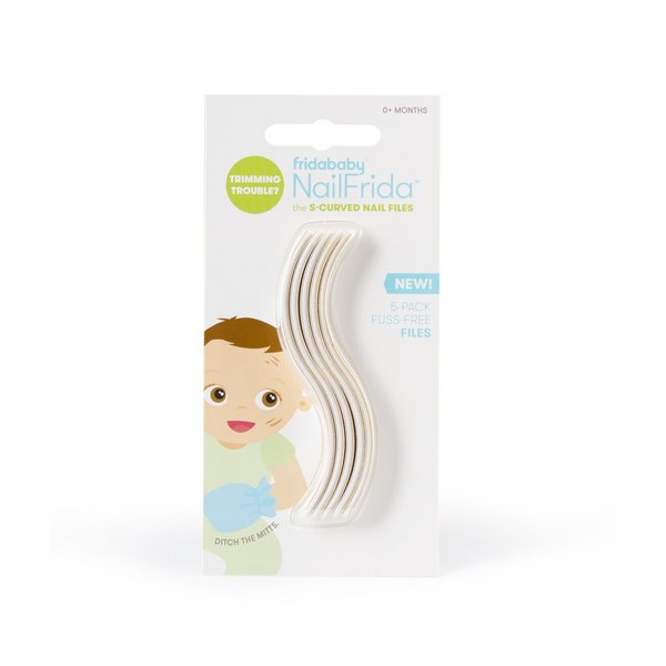 Frida Baby NailFrida The S-Curved Baby Nail Files, Nail Trimmer for Baby, Designed for Small Fingers, 5 Count