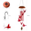 Cardinal Wind Chimes for Outside Mother Gift Red Cardinal Gifts for Women Cardinal Memorial Gifts for Mom Solar Cardinal Wind Chimes Lights Cardinal Gifts for Loss of Loved One Garden Cardinal Decor