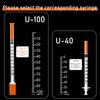U-100 Syringes 30G 1ml/cc 5/16" (8mm) Dispensing Tools，Individually Wrapped,Pack of 100