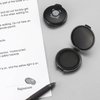 1 Pack Thumbprint Fingerprint Ink Pad Stamp Pad for Notary Supplies Identification Security ID Fingerprint Cards Law Enforcement Fingerprint Black Stamp Ink pad