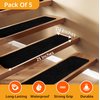 Stair Treads Non Slip for Wooden Steps Indoor and Outdoor - Grip Tape for Stairs Concrete Stairs (Works on All Surfaces & Weather) | Waterproof Anti Slip Tape, Strong Non Skid Tape 6” x 24” (5-Pack)