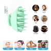 RVHWQI Silicone Scalp Massager Shampoo Brush, Ergonomic Head Scalp Scrubber for Dandruff Removal, Hair Growth, Wet Dry Hair Care, Gentle Exfoliation and Deep Washing for Men Women (Green)