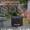 Porch Shield UV-Resistant Solo Stove Yukon Cover - Waterproof Patio Fire Pit Cover Round 28 inch Fits for Solo Stove Yukon, Black