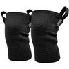 SERIOUS STEEL FITNESS Knee Sleeves, High Compression 3-Ply, Easy on and off handles to assist (Heavy, X-Large (16-19"))