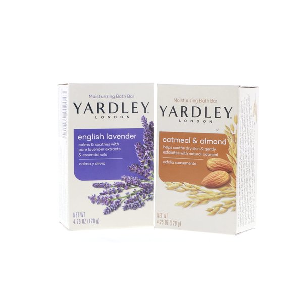 YARDLEY LONDON-MOISTURIZING BATH BARS-ENGLISH LAVENDER AND OATMEAL AND ALMOND