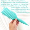 Curl Defining Brush, 1 PCS Curl Hair Brush, Curl Define Styling Brush, for Combing and Shaping Men's and Women's Curls to Reduce Pulling (Green)