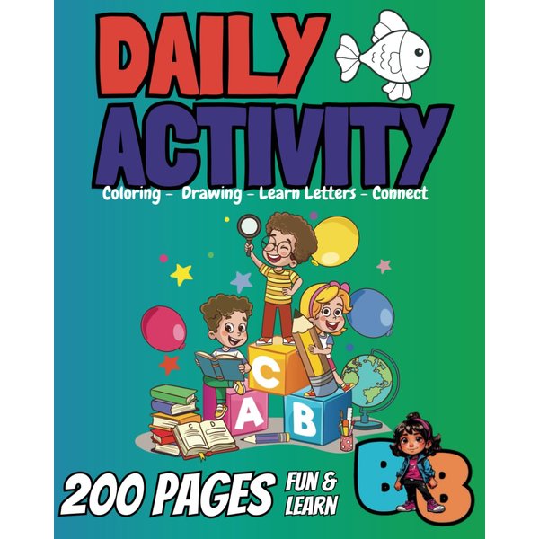 Activity Book: Aquatic Animals Adventure: Coloring, Drawing, Reading, and Learning Fun with Puzzles, Mazes, and Educational Activities for Kids