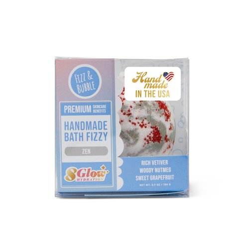 Fizz and Bubble, Handmade Bath Fizzies, 6.5oz (1-Pack) - Scented Bath Bomb, Moisturizing for Dry Skin, Soothing, Relaxing, Handmade Gift Ideas for Her (Zen)