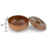 Grandslam Wooden Shaving Bowl with Lid Shaving Soap Bowl for Men Easy to Lather Fits Wet Shaving (Oak Wood)