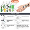 104 PCS Soccer Ball Temporary Tattoos Themed Birthday Party Decorations Favors Supplies Decor Funny Football Sports Player Tattoo Stickers Gifts For Game Boys Girls Class School Prizes Carnival