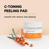Nightingale C-toning Peeling Pads with Vitamin Complex + AHA∙BHA∙PHA + Niacinamide, Exfoliating Peel Pads, Sebum Care, Improve Skin Texture, Hypoallergenic, Vegan Pads, korean skin care