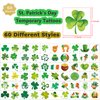 Y&C TENCOB St Patricks Day Tattoos, Shamrock Temporary Tattoos for kids,60 Sheets St. Patrick's Day Temporary Tattoos,ST Patrick's Day Party Favor Decoration