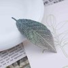 Vacaonio Minimalist Cloth Leaf Hair Barrette Clip Leaves Head Clip Headwear Embroidered Leaf Snap Clip Green Leaf Side Hair Clip Plant Hairclips Decorative Hair Accessories for Women and Girls