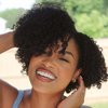 Fancy Hair Short Kinky Curly Wigs Side Part Afro Yanky Twist Wigs for Black Women Synthetic Twist Out Wig Natural Hairstyle for Daily Use (1B)