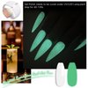 YTD Likomey Glow in the Dark Gel Polish,15ml White Green Luminous Glow Effect UV Nails Gel,Fluorescent Bright Neon Shiny Salon Home DIY UV Manicure Nail Art Varnish,YG379