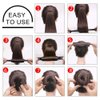 iFlyMars 3 Pieces Hair Donut Bun Makers, 2 Pieces Foam Sponge Bun Shapers, 1 Pieces Magic French Twist Hairstyle Clip,2 Snap Bun Makers,10 pieces Hair Elastic Bands, 20 pieces Hair Pins (Brown)