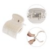 4 Pieces Hot Roller Clips Plastic Hair Curler Claw Clips Plastic Hair Rollers Replacement Roller Clips for Women Girls Hair Section Styling(White)