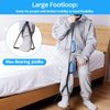 Homymusy 41 Long Leg Lifter Strap, Leg Straps are Ideal Leg Lifters Getting Legs in and Out of Bed,Wheelchair,Car (with EVA Handles)