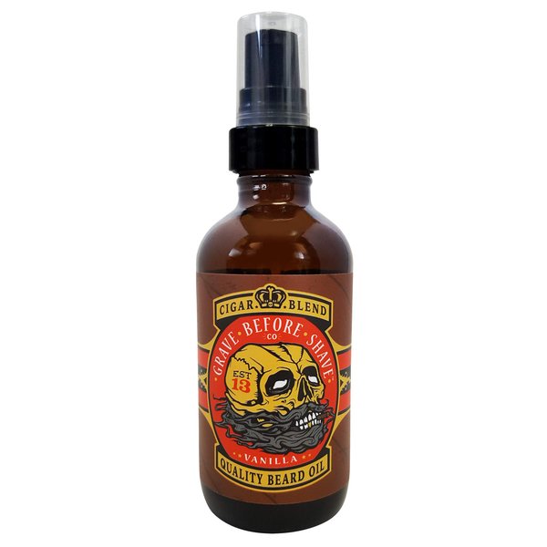 Grave Before Shave Beard Oil (Cigar Blend) 4 oz. Bottle