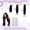 LaaVoo Hair Extensions Clip ins Real Human Hair Balayage Light Brown to Blonde Ombre Human Hair Clip in Extensions Short Clip in Hair Extensions Double Weft 12 Inch 5pcs/80g