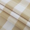 NATUS WEAVER Buffalo Check Curtains 45 inches Long Cotton Basement Beige and White Gingham Plaid Kitchen Window Panels Living Room Checker Drapes Bedroom Rod Pocket Window Treatment 2 Panels