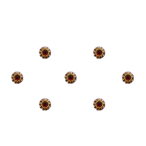 Miracle.Fab_FASHIONS, || Golden Stone |Collection Golden Crystal Stone Forehead Fancy Bindi | Elegance: Discover Timeless Beauty and Versatility Exquisite Collection for Women | 7 bindi Pack |