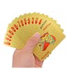 jcoral 2 Pack Gold Playing Cards Diamond Plastic Silver Playing Cards Waterproof Poker Cards,Highly Flexible Gold Foil Cards(Gold+Silver)