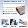 Ceeport Silver Calcium Alginate Wound Dressing 3'' x 3'', 5 Individual Pack, Highly Absorbent Dressing Gauze, Soft and Comfortable Silver Dressing for Wound Care, Non Stick Pads for Wounds