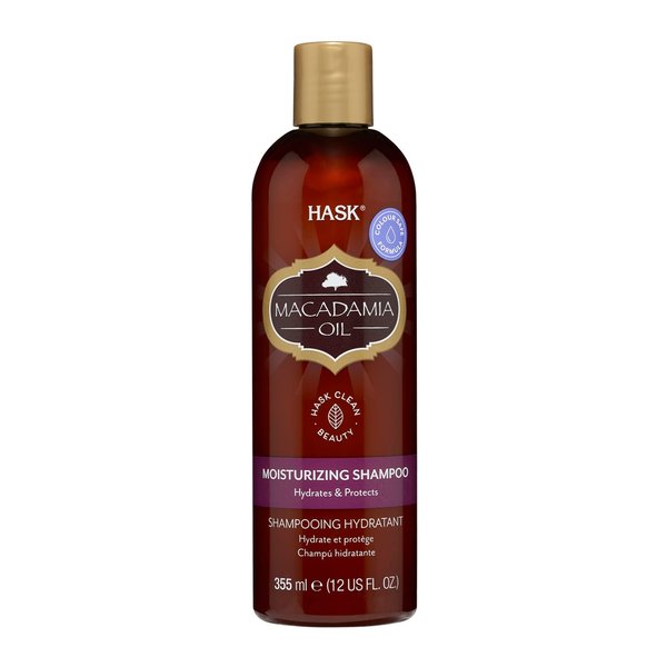 HASK Macadamia Oil Moisturizing Shampoo, Coconut, 12 Ounce