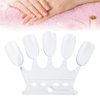 Nail Art Practice Tips, 50pcs Manicure Polish Gel Color Display Nail Polish Showing Tool(Transparent)