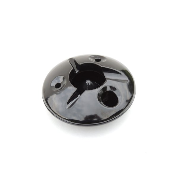 5 Inch Commercial Quality Melamine Windproof Ashtray - Black
