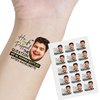 Customized Bachelorette Party Face Body Tattoos,Bachelor Party Stickers Decors Party Supplies with Funny Face We're Poppin Bottles