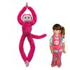 EcoBuddiez Tree Huggers - Pink Squirrel Monkey from Deluxebase. Hanging Stuffed Animals Made from Recycled Plastic Bottles. Eco-Friendly Cuddly Plush Toy and Perfect Cuddly Gift for Kids