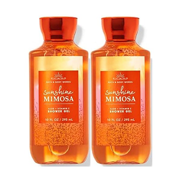 Bath & Body Works Sunshine Mimosa Shower Gel Gift Sets For Women 2 Pack (Sunshine Mimosa), 10.0 fluid_ounces, 20.0 Ounce