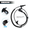 X AUTOHAUX ABS Wheel Speed Sensor Rear Left or Right Wheel ABS Brake Sensor for Ram 1500 2013-2018 for Ram 1500 Classic 2019-2022 68053861AB 68053861AC 68053861AD 68231044AB Black