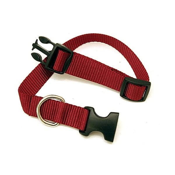 LuckyPet - Adjustable Nylon Dog & Cat Collar - 3/8" Wide, 8-12" Length, Blue