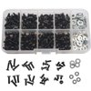 Vgoohobby 340PCS Universal M3 Screw Box Repair Accessories M3 Flat Round Head Screws M3 & M4 Flat Washer Compatible with Redcat HPI HSP Traxxas Tamiya SCX10 RC4WD 1/10 RC Car Truck