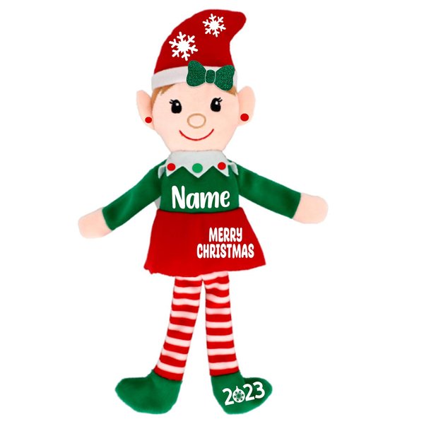 Custom Elf, Custom Christmas Elves, Elf Doll Plush Dolls (Girl)