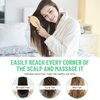 Neverland Beauty 1pc Natural Bamboo Wooden Massage Hair Brush Comb for All Hair Types Improve Hair Growth, Prevent Hair Loss
