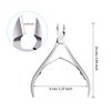 Mudder 3 Packs Cuticle Nippers Cuticle Cutter Stainless Steel Professional Nail Cuticle Trimmer Pointed Blade Cuticle Remover Scissors Pedicure Manicure Tool for Fingernails and Toenails (Silver)